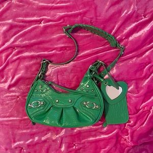 Green Saddle Bag